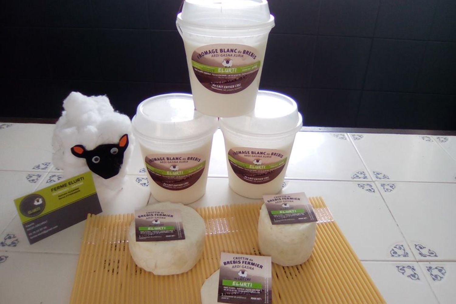 Les fromages et produits laitiers de la ferme Elurti